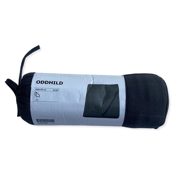 Ikea Oddhild Throw Blanket Gray Grey New in Package 47 x 67" - Picture 1 of 5